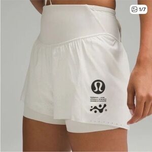 Nulux road to trail short high rise bone white